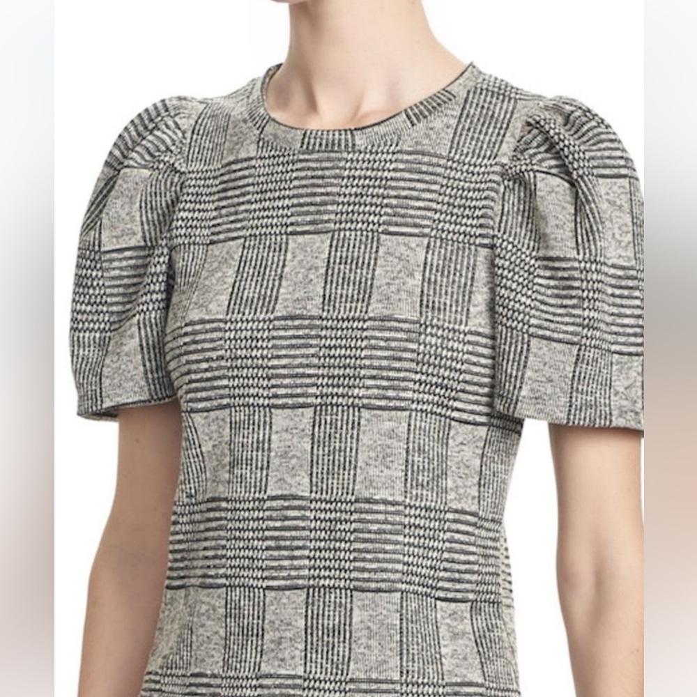 Corey Lynn Calter- Black and white plaid top
